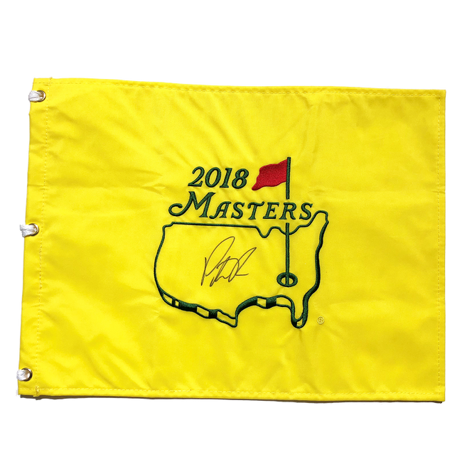 Patrick Reed Autographed 2018 Masters Pin Flag PSA Authenticated