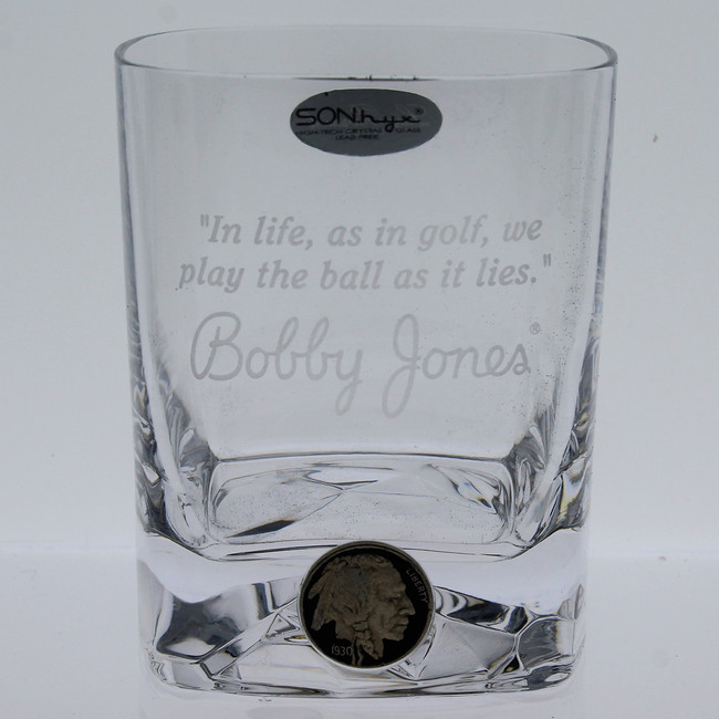Bobby Jones Double Old Fashioned Glass- Square