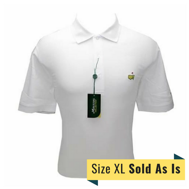 Masters White Polo-Size XL *Sold As Is