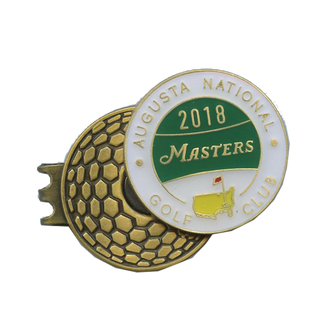2018 Masters Tournament Magnetic Ballmarker with hat clip