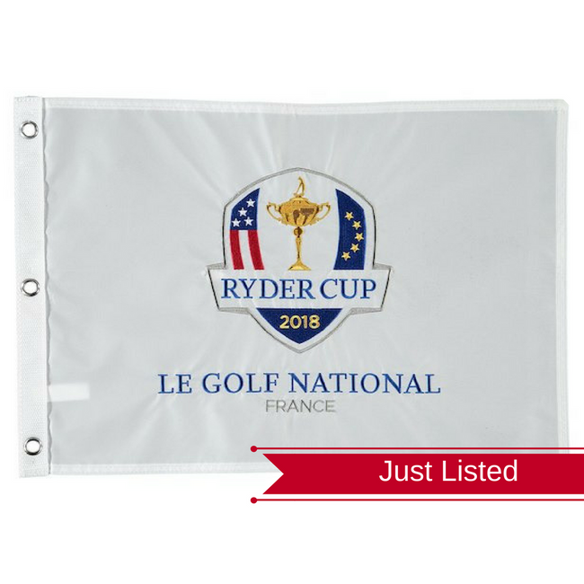 2018 Ryder Cup Embroidered Pin Flag- Le Golf National France
