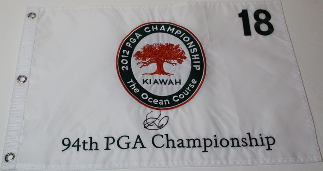 Rory McIlroy Signed 2012 PGA Championship Flag