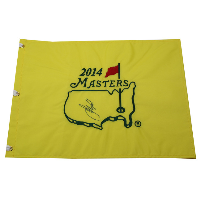Lee Westwood Autographed 2014 Masters Pin Flag
