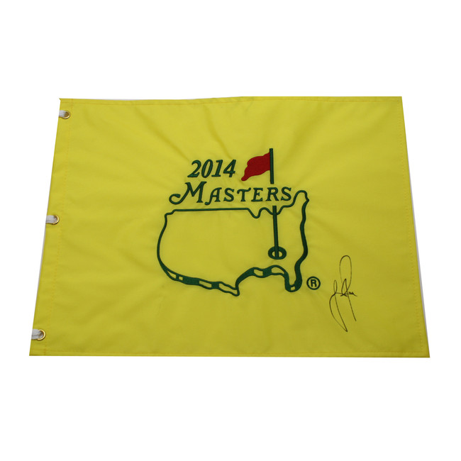 Justin Rose Autographed 2014 Masters Pin Flag