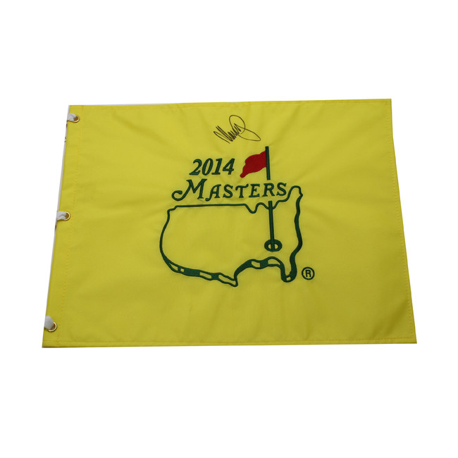 Matteo Manassero Autographed 2014 Masters Pin Flag