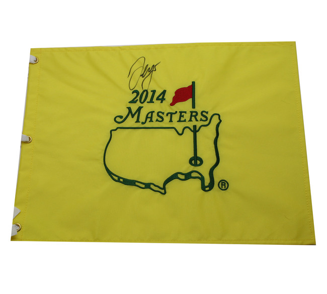 Sergio Garcia Autographed 2014 Masters Pin Flag