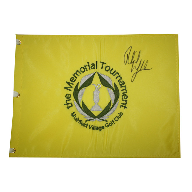 Phil Mickelson Autographed The Memorial Tournament Embroidered Pin Flag