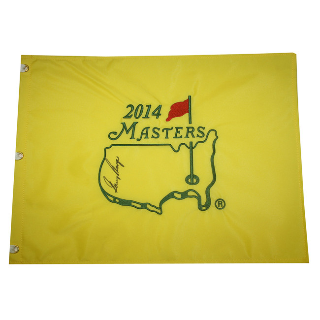 Gary Player Autographed 2014 Masters Golf Embroidered Pin Flag