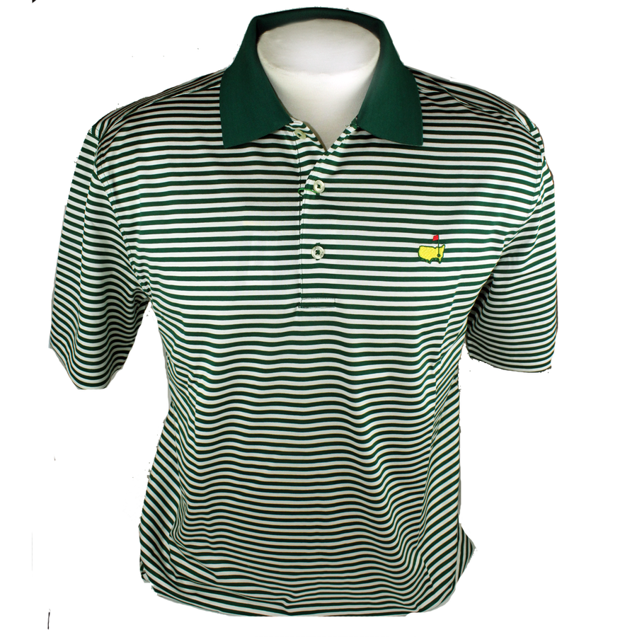 Masters Jersey Green & White Golf Shirt