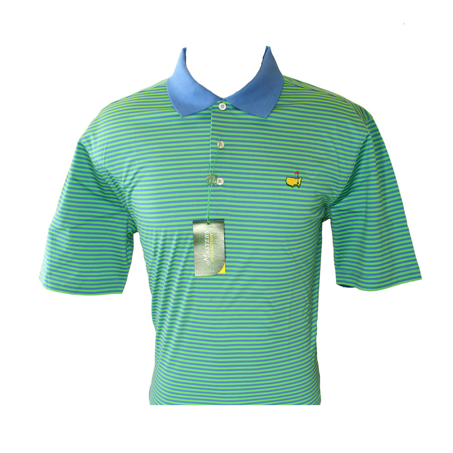 Masters Jersey Blue/Green Golf Shirt