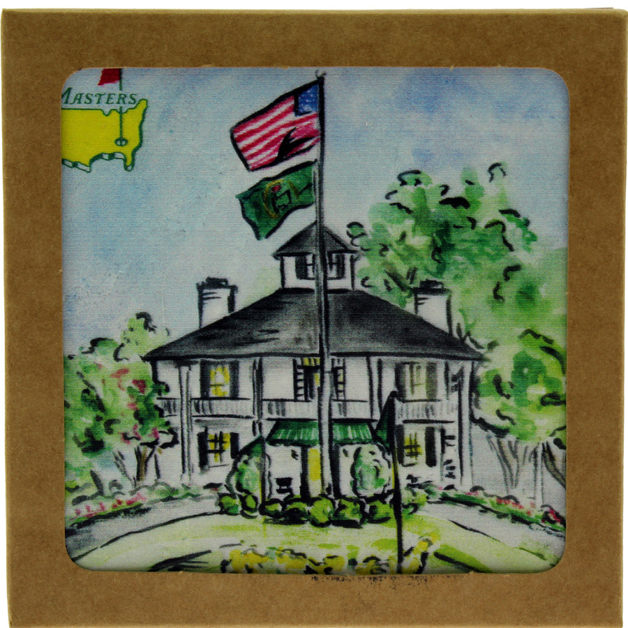 Masters Clubhouse Ceramic Coaster