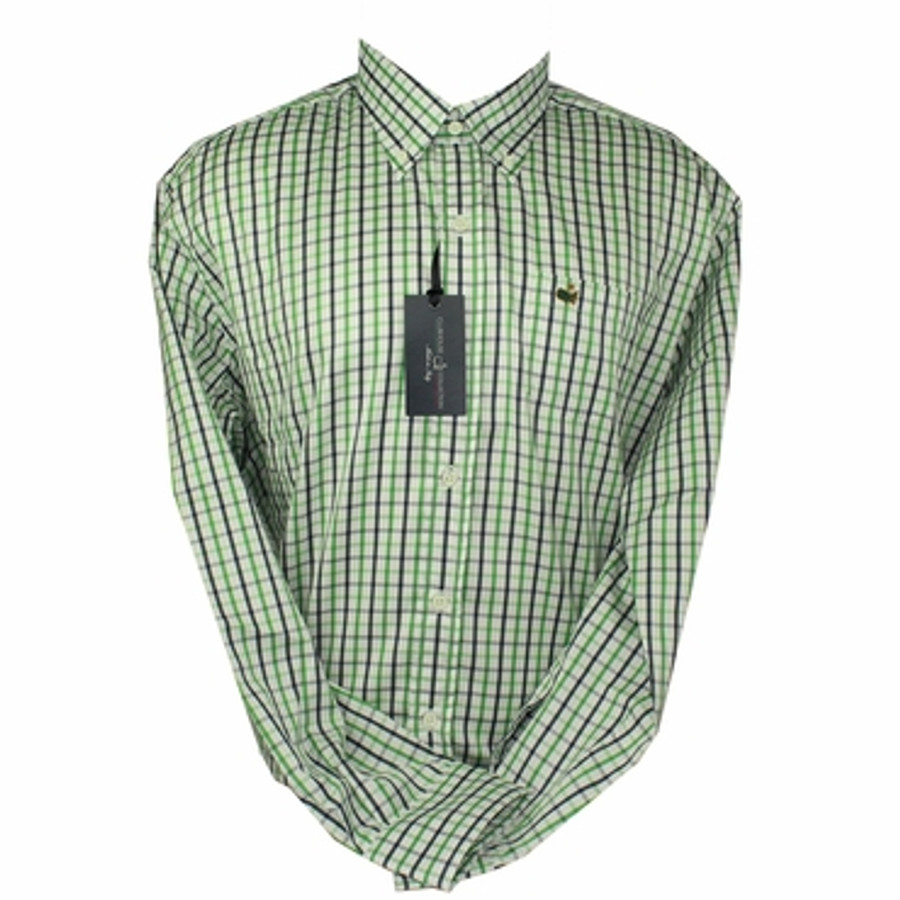 Masters Clubhouse Collection Dress Shirt- Green Navy
