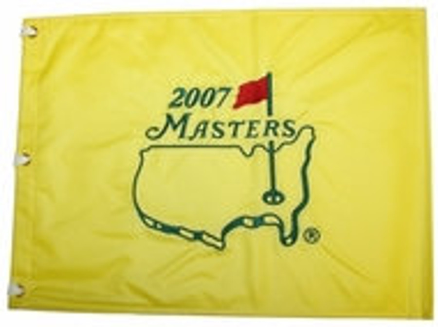 2007 Masters Pin Flag - Framed