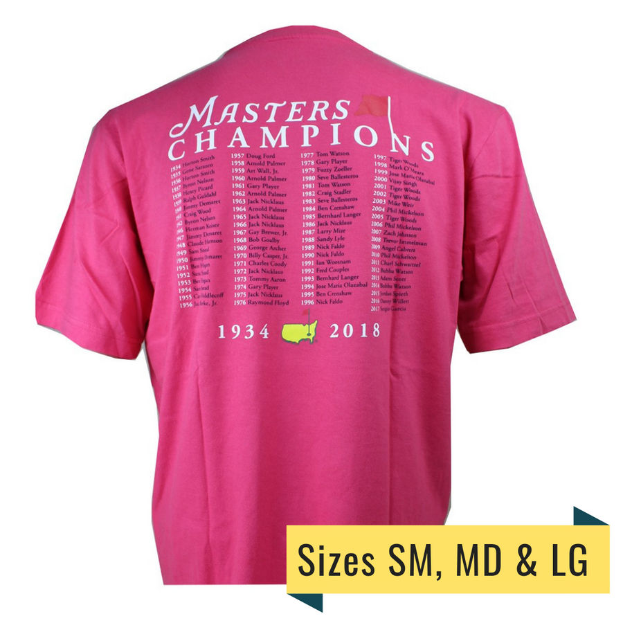 2018 Masters Champions T-Shirt - Strawberry