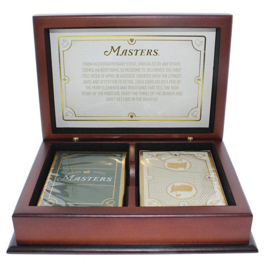 Masters Commemorative Playing Card Set with Wood Case