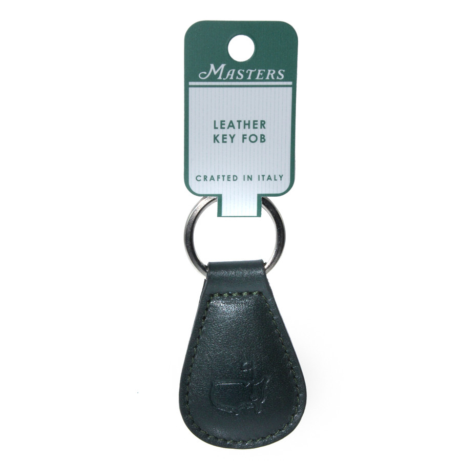 Masters Italian Leather Green Key Fob