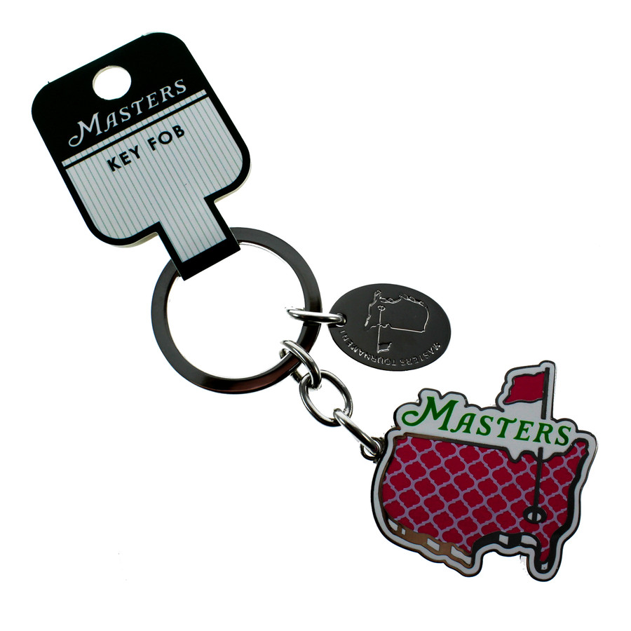 Masters Pink Metal Logo Key Fob