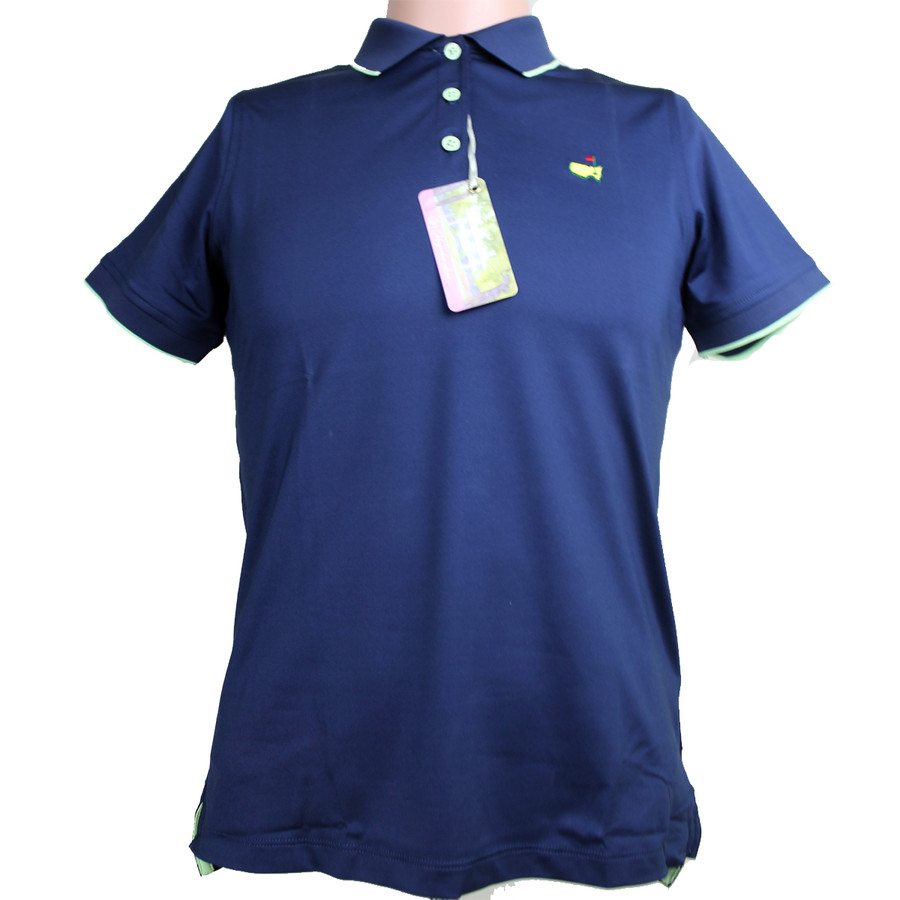 Masters Magnolia Lane Navy with Lime Performance Tech Golf Shirt