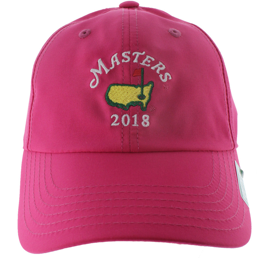 Masters Pink Small Logo Performance Tech Hat