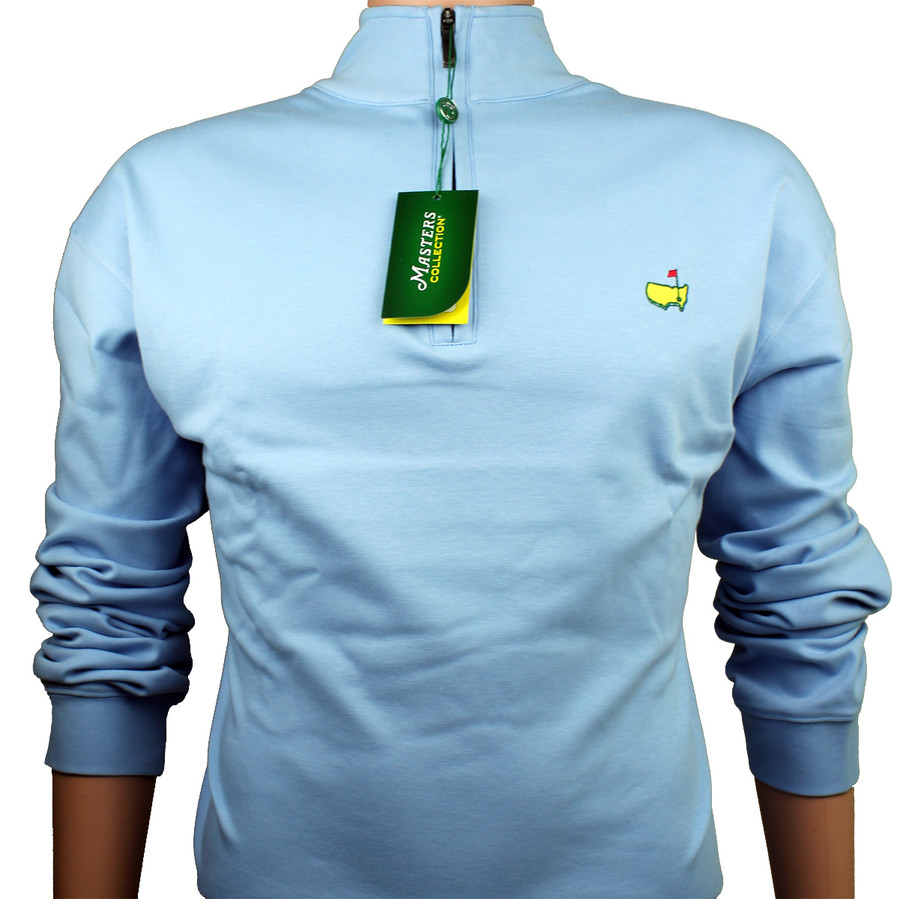 Masters Collection Light Blue Cotton 1/4 Zip Jacket