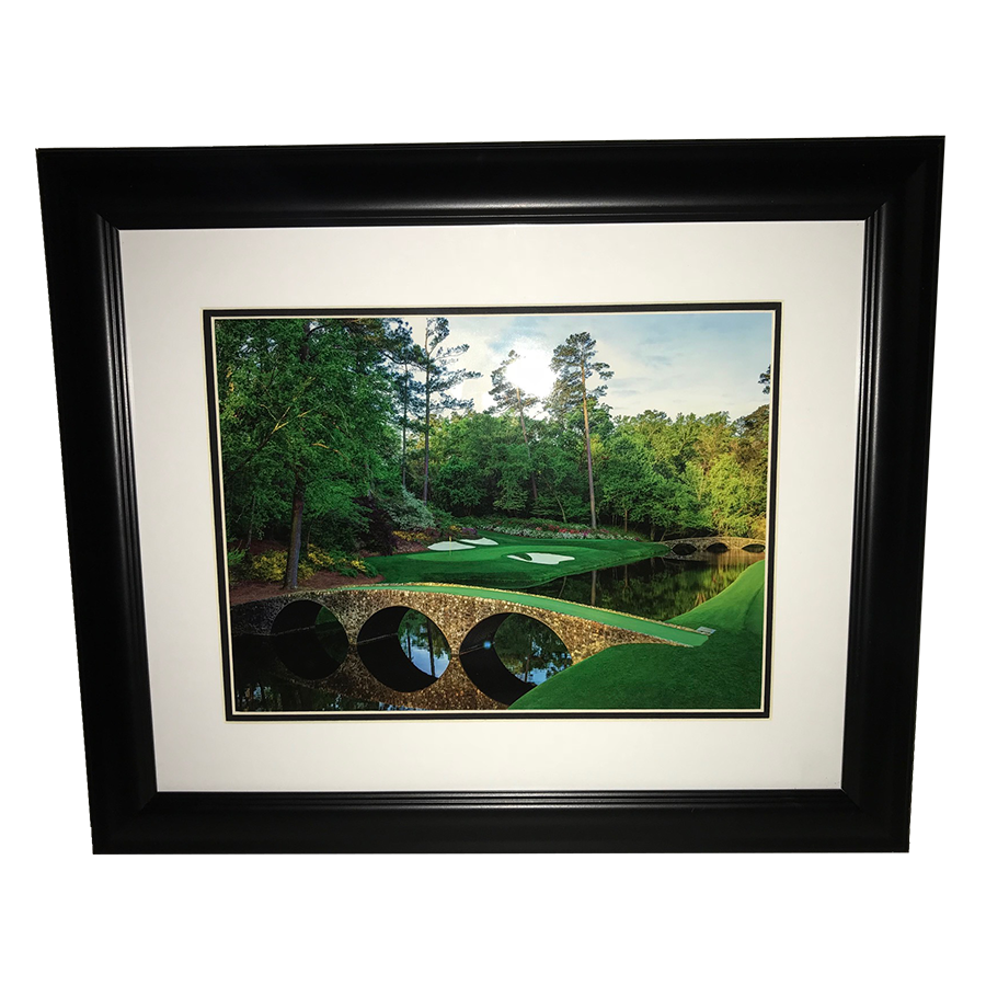 Masters Bridge Framed Portrait- 12th Hole Golden Bell