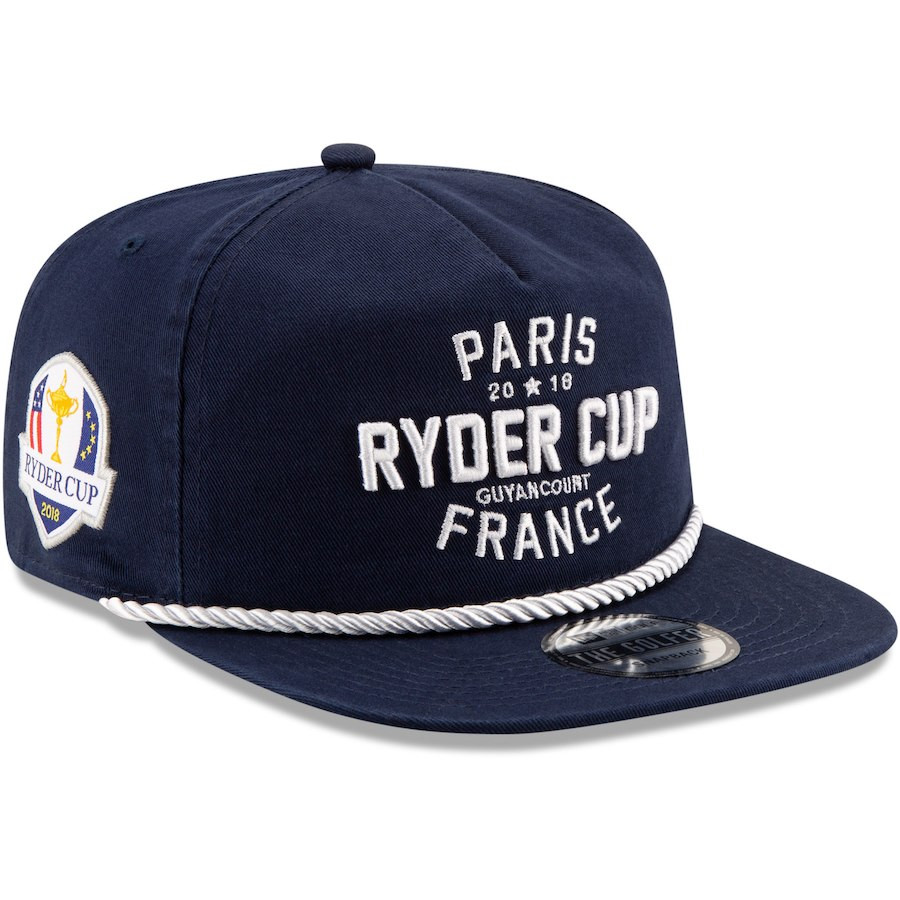 2018 Ryder Cup Golfer Rope Navy Hat- New Era Snapback
