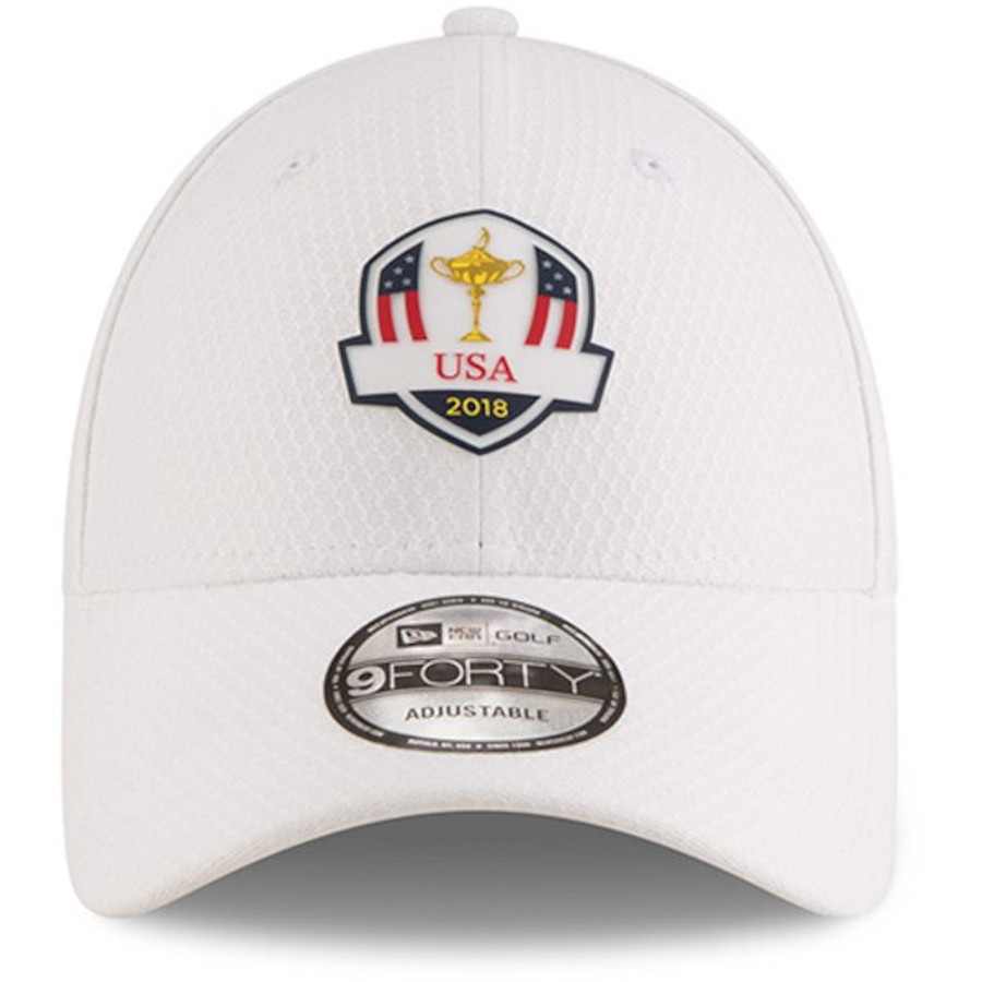 2018 Ryder Cup USA Practice Hat-New Era Golf Tech- White