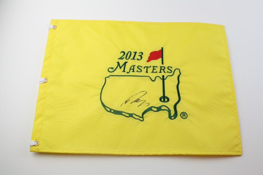 2013 Authentic Augusta National Masters Pin Flag - Autographed by Ryo Isikawa