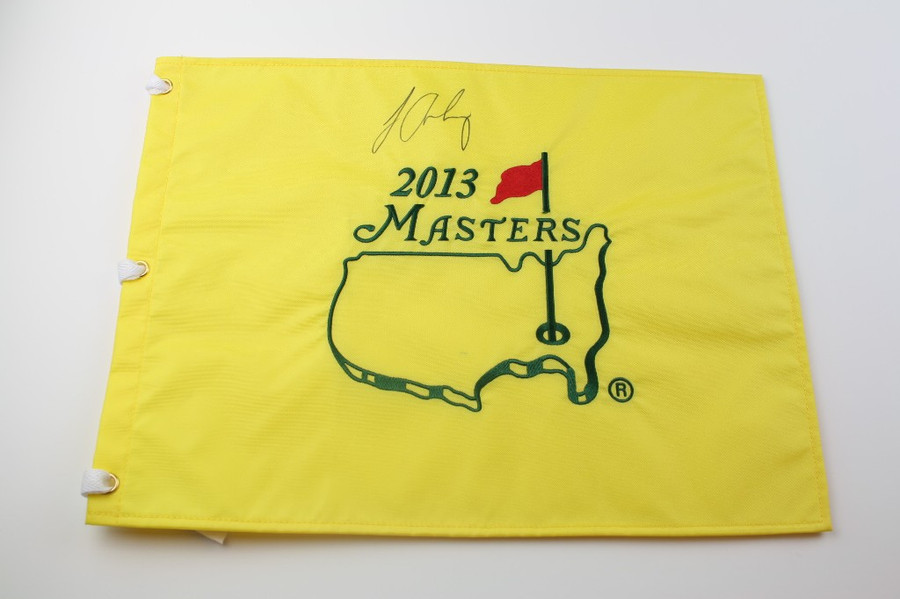Louis Oosthuizen signed Authentic Augusta National 2013 Masters Pin Flag -