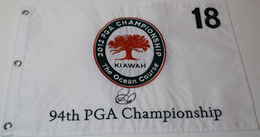 Rory McIlroy Signed 2012 PGA Championship Flag