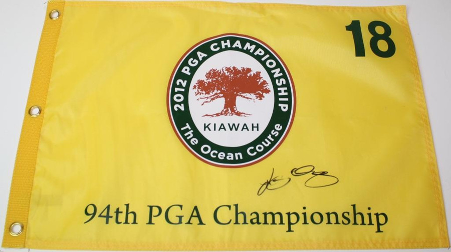 Rory McIlroy 2012 PGA Championship Kiawah Autographed Flag