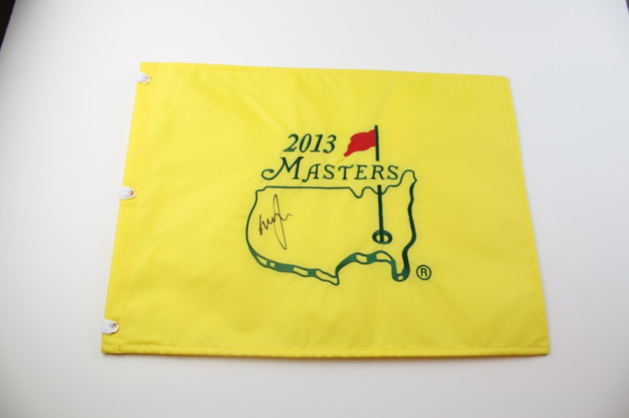 2013 Authentic Augusta National Masters Pin Flag - Autographed by Graeme McDowell