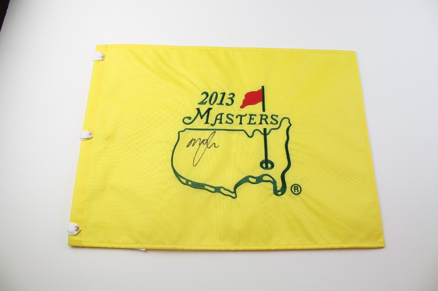 2013 Authentic Augusta National Masters Pin Flag - Autographed by Graeme McDowel