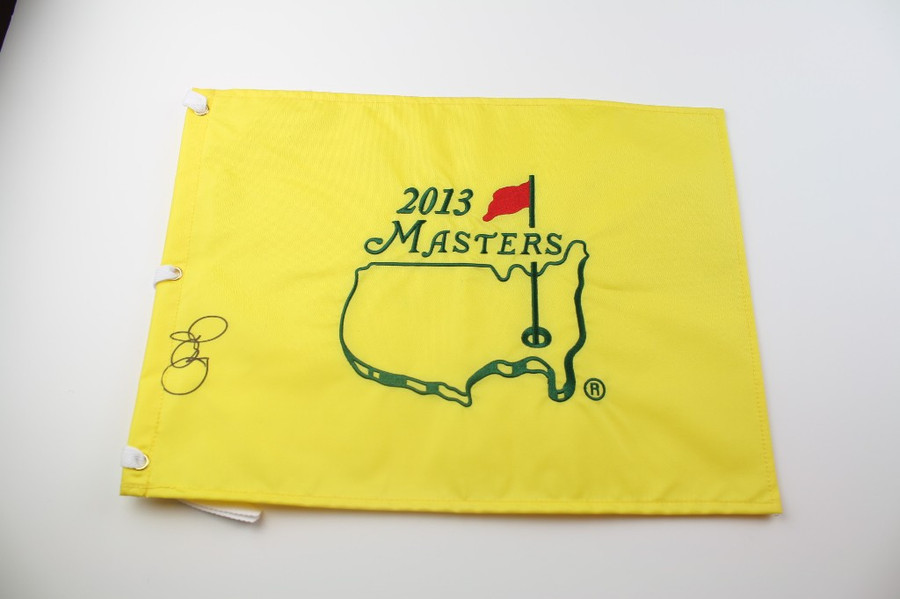 2013 Authentic Augusta National Masters Pin Flag - Autographed by Rory McIlroy - JSA COA