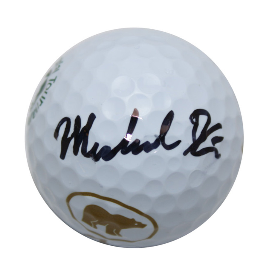 Michael Kim Autographed Memorial Logo Golf Ball