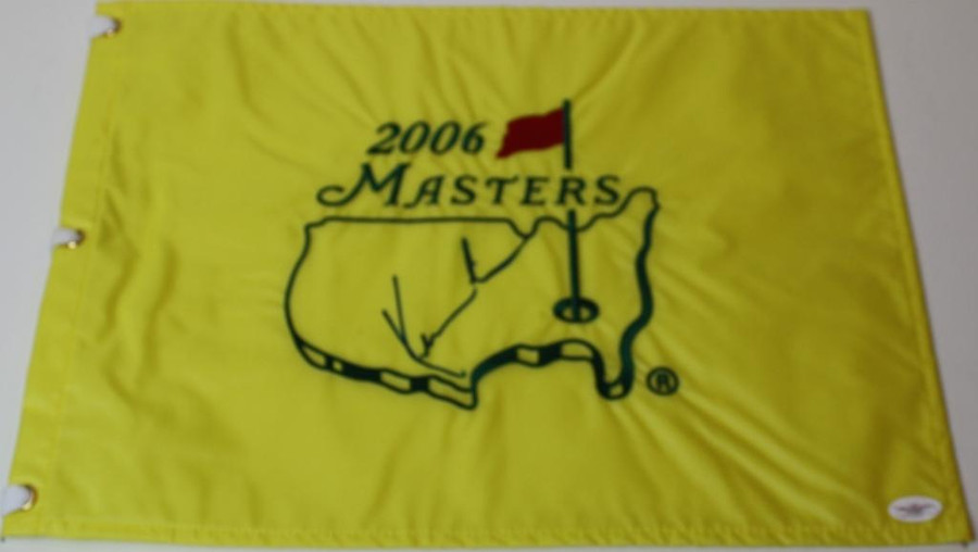 Kenny Perry Signed 2006 Authentic Augusta National Masters Pin Flag - JSA - COA