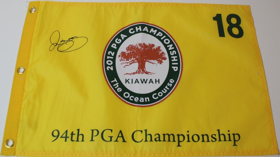 Rory McIlroy 2012 PGA Championship Kiawah Autographed Flag - JSA COA