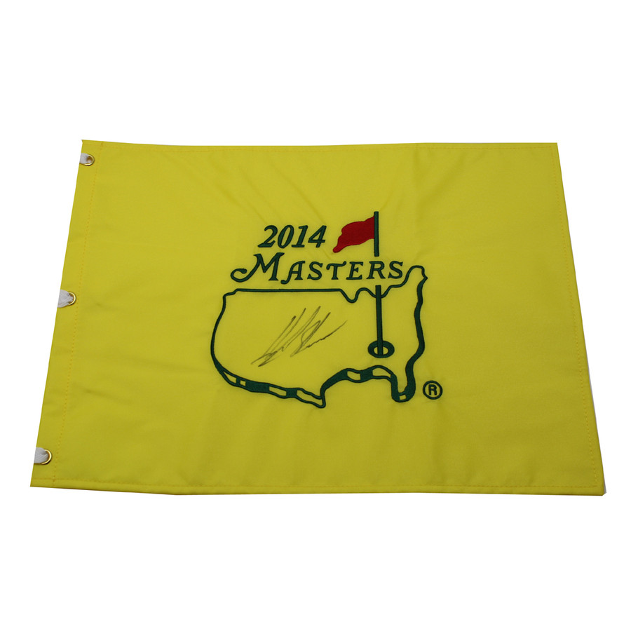 Henrick Stenson Autographed 2014 Masters Pin Flag