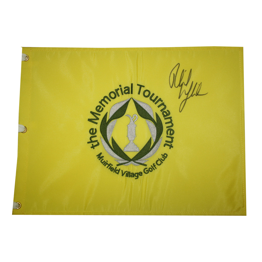 Phil Mickelson Autographed The Memorial Tournament Embroidered Pin Flag