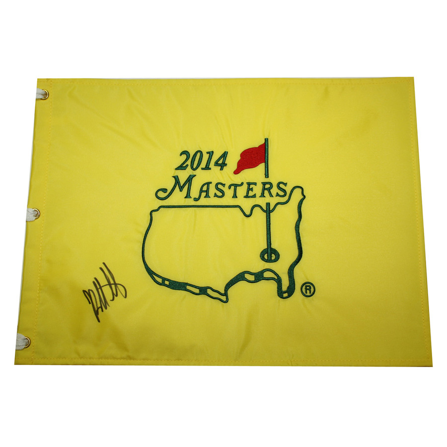 Bubba Watson Autographed 2014 Masters Golf Embroidered Pin Flag