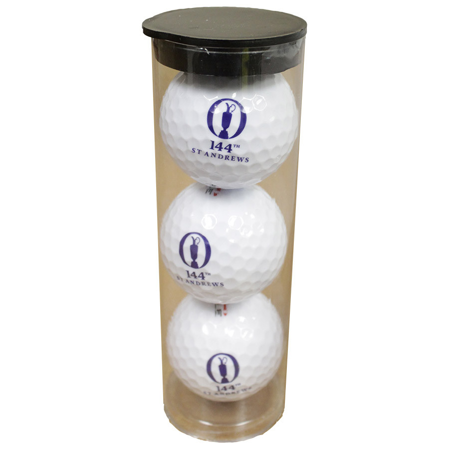 St Andrews 144th British Open 3 Pack Golf Balls- Brand New!
