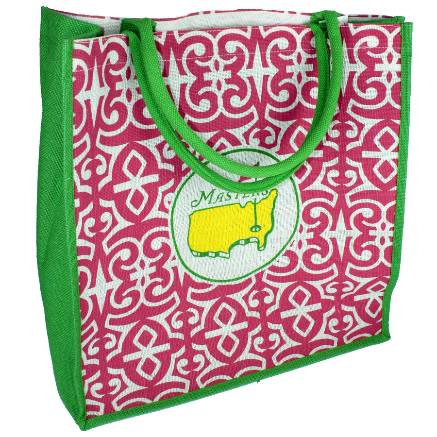 Masters Jute Bag Pink and Green