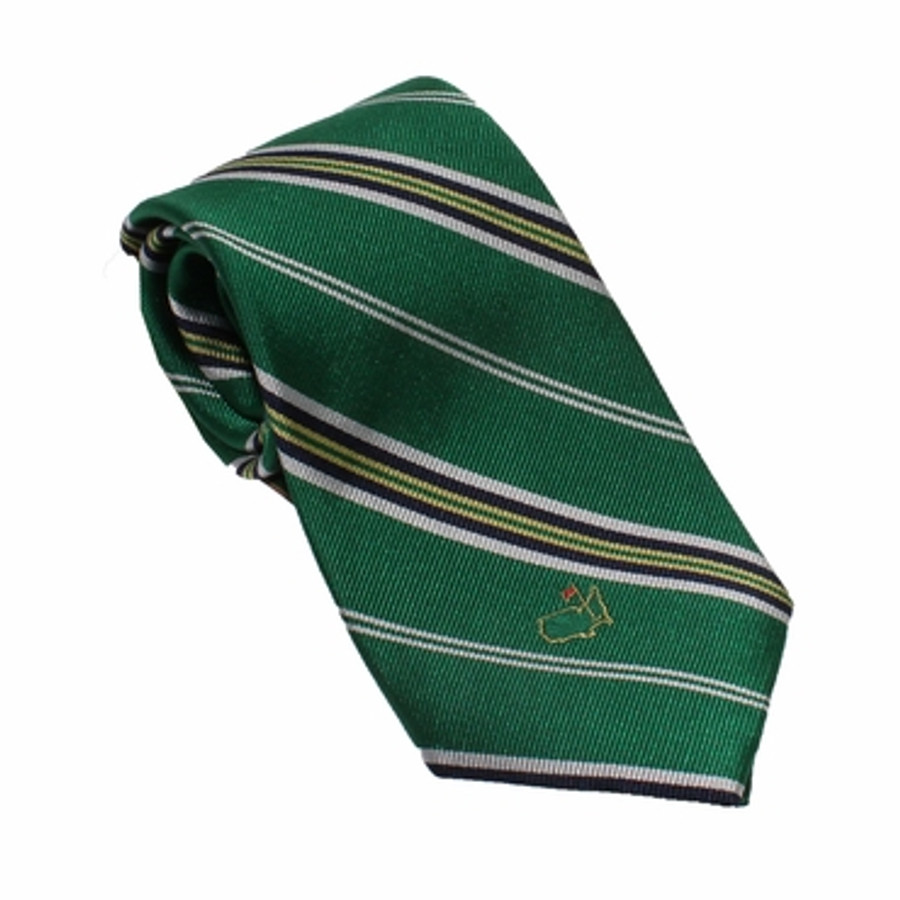 Berckmans Green Striped Tie