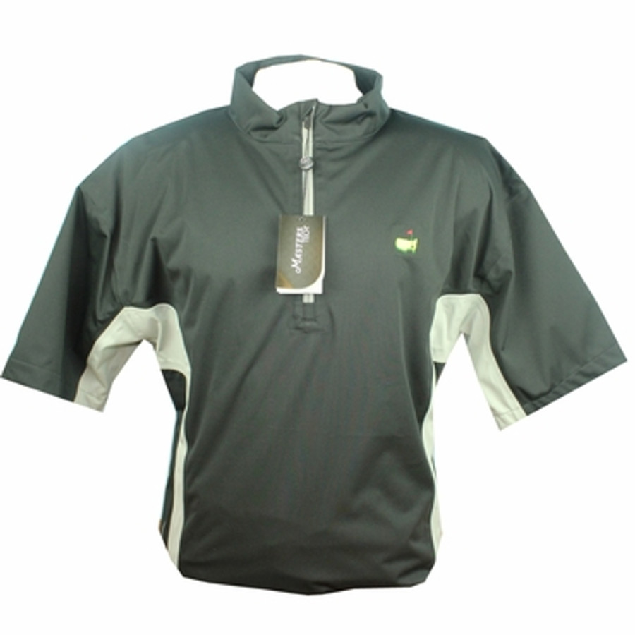 Masters Performance Tech Black & Grey Short Sleeve Wind Shirt