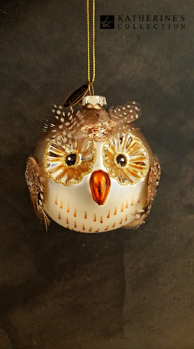 Katherine's Collection Handmade Glass Owl
