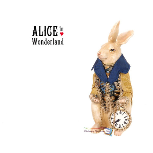 Rabbit Holding Clock