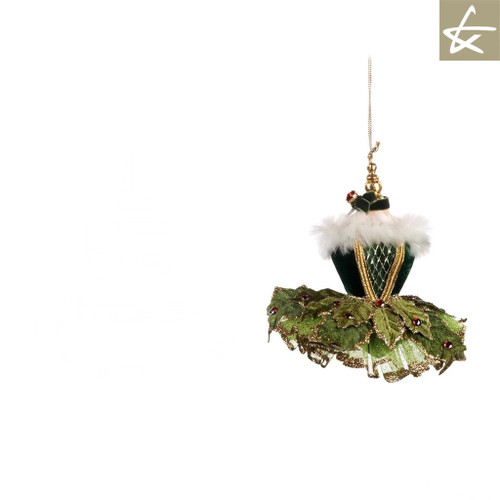 Katherine's Collection Holly Dress Tree Decoration