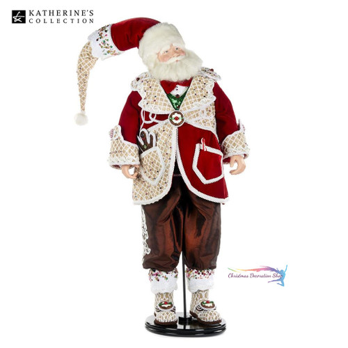 Katherine's Collection Sweet Xmas Santa Doll Display 81cm