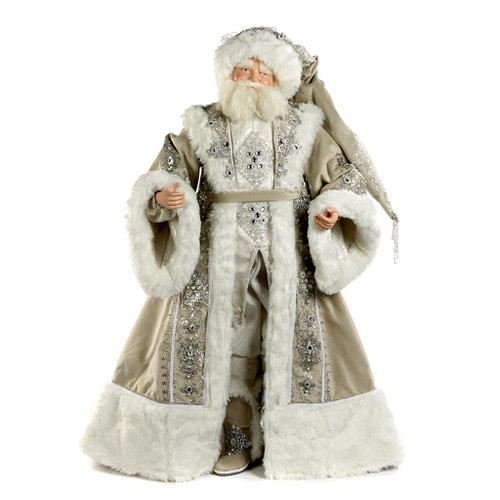 Katherine's Collection Large Santa Doll Display 91cm tall with outstanding attention to detail and crystals.