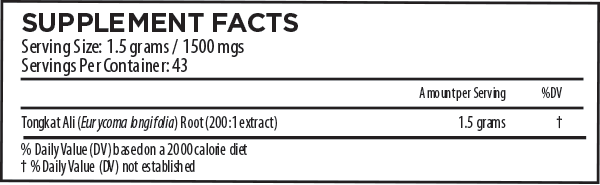 Tongkat Ali Powder Supplement Facts Tongkat Ali Powder Supplement Facts